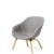 HAY About A Lounge Chair AAL83 Remix 0133 with Clear Lacquered Oak Base  Base