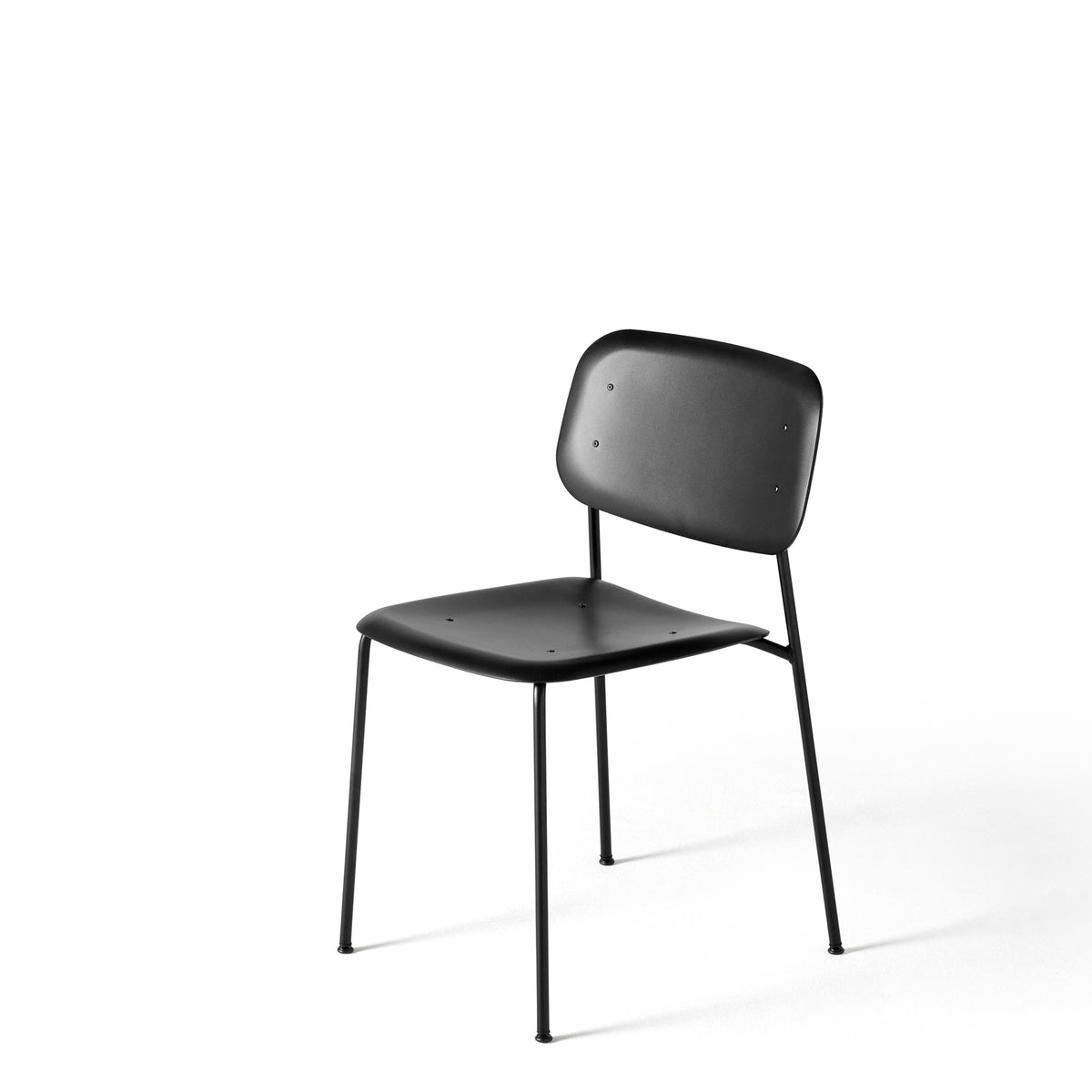 HAY Pair of Soft Edge P10 Stackable Chairs Jet Black