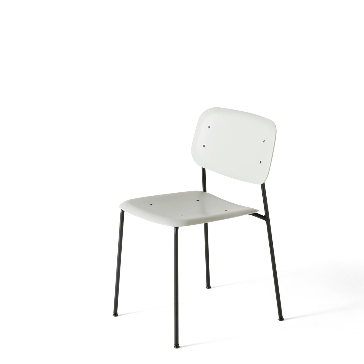 HAY Pair of Soft Edge P10 Stackable Chairs Soft Grey