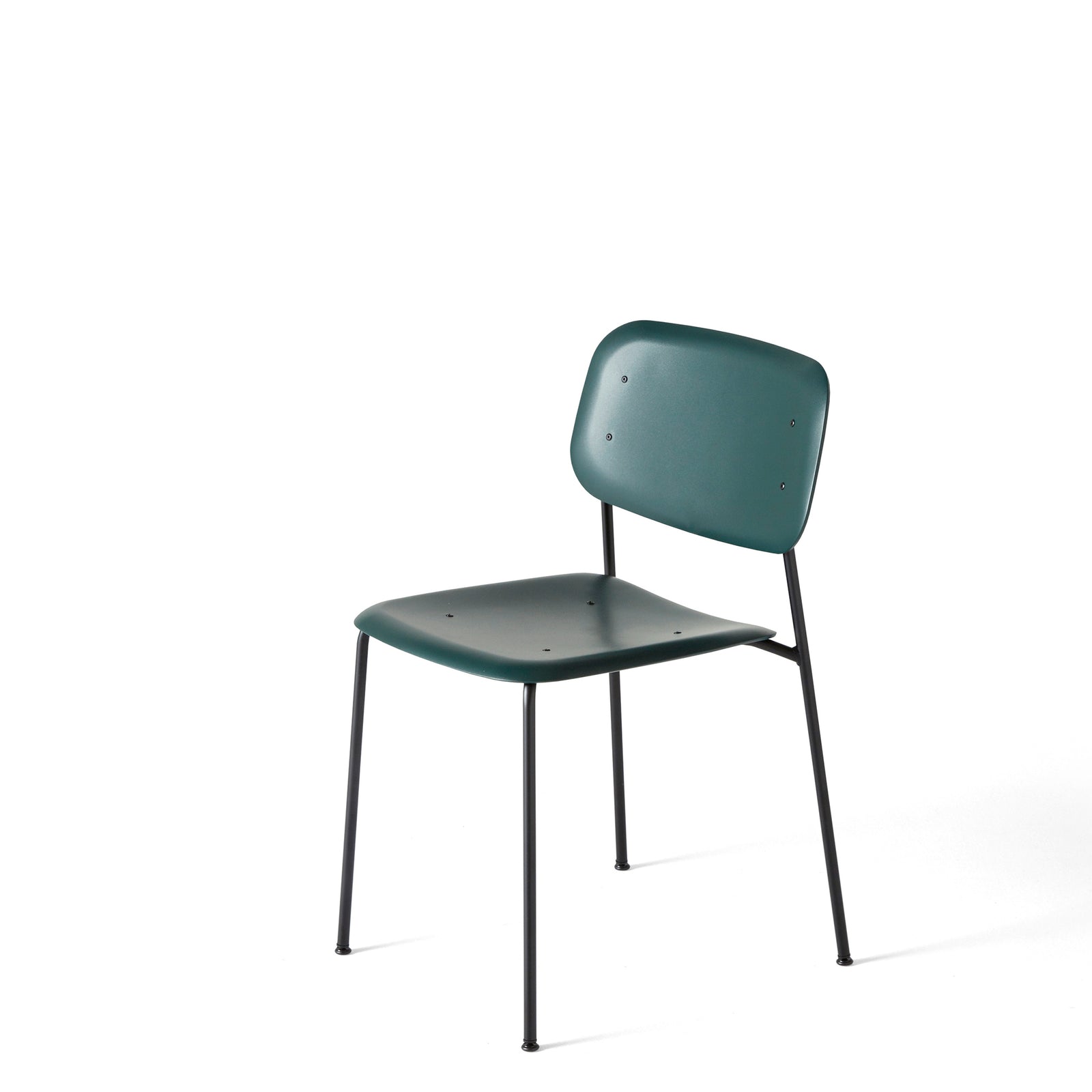 HAY Pair of Soft Edge P10 Stackable Chairs Dusty Green 
