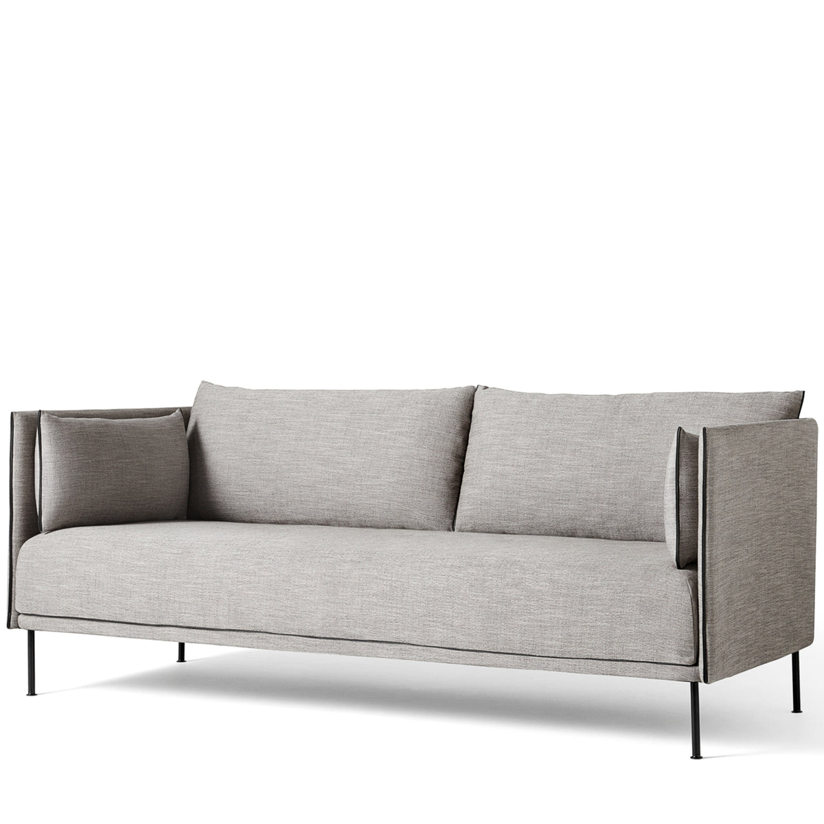HAY Office Silhouette Sofa 2 Seater - Steel Leg Ruskin