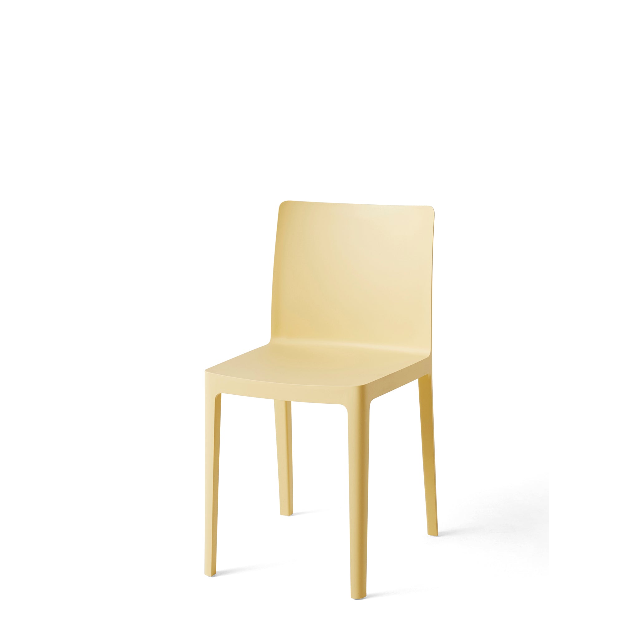 HAY Office Pair of Élémentaire Chairs Light Yellow
