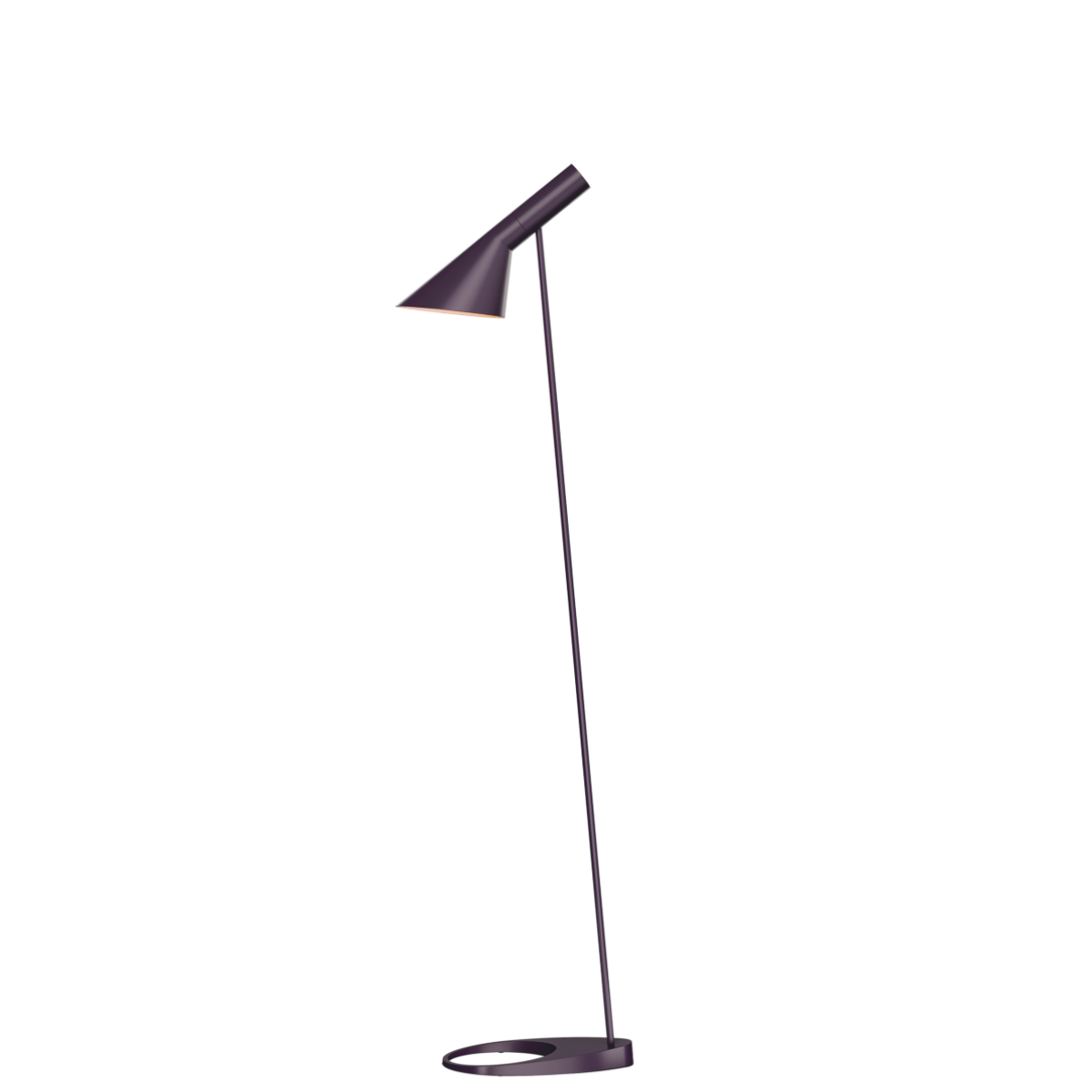 Louis Poulsen AJ Floor Lamp by Arne Jacobsen Aubergine