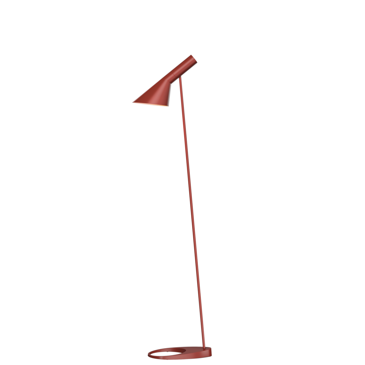 Louis Poulsen AJ Floor Lamp by Arne Jacobsen Rusty Red