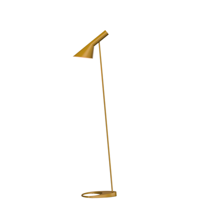 Louis Poulsen AJ Floor Lamp by Arne Jacobsen Yellow Ochre