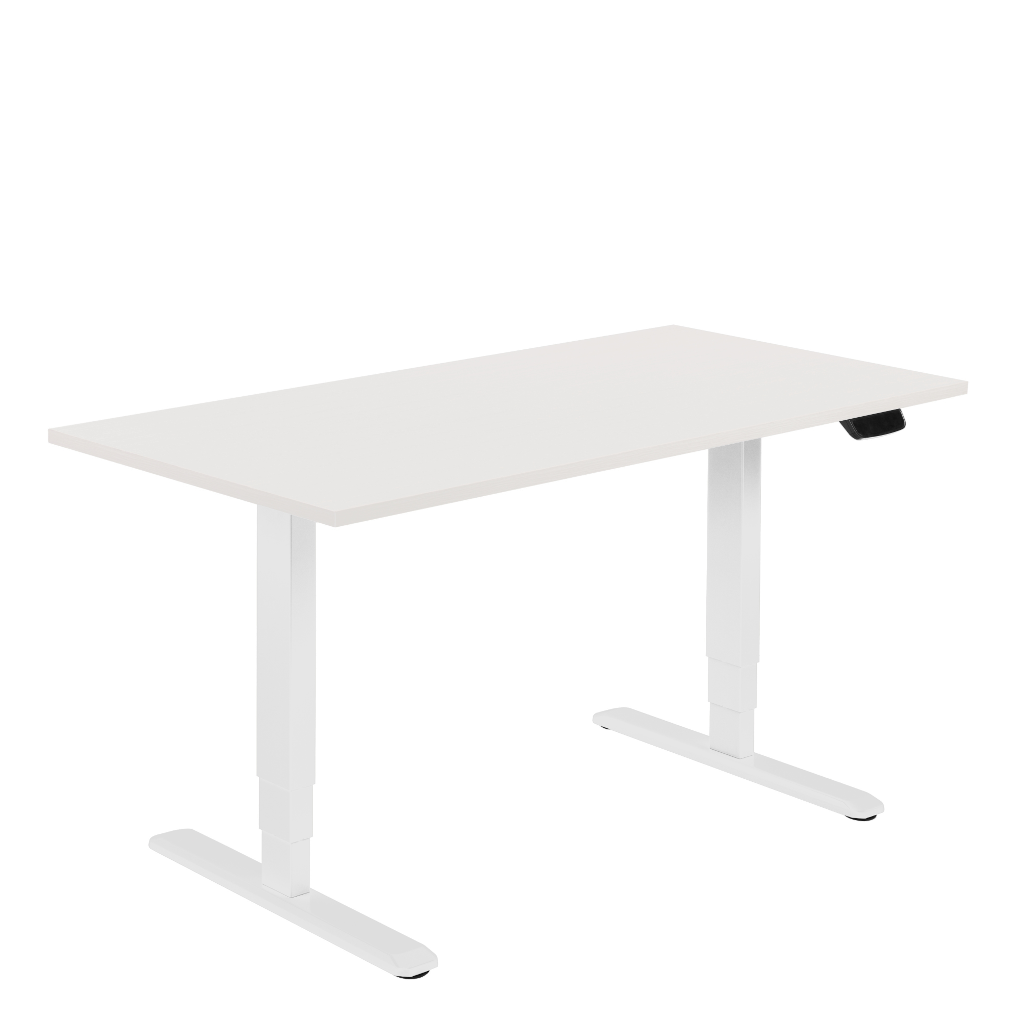 White Office Electric Sit Stand Desk 