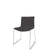 Arper Catifa 46 Stackable Chair Graphite 0182 with Chrome Base
