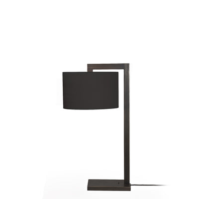 Astro Lighting Office Bronze Ravello Table Lamp with Black Drum Shade