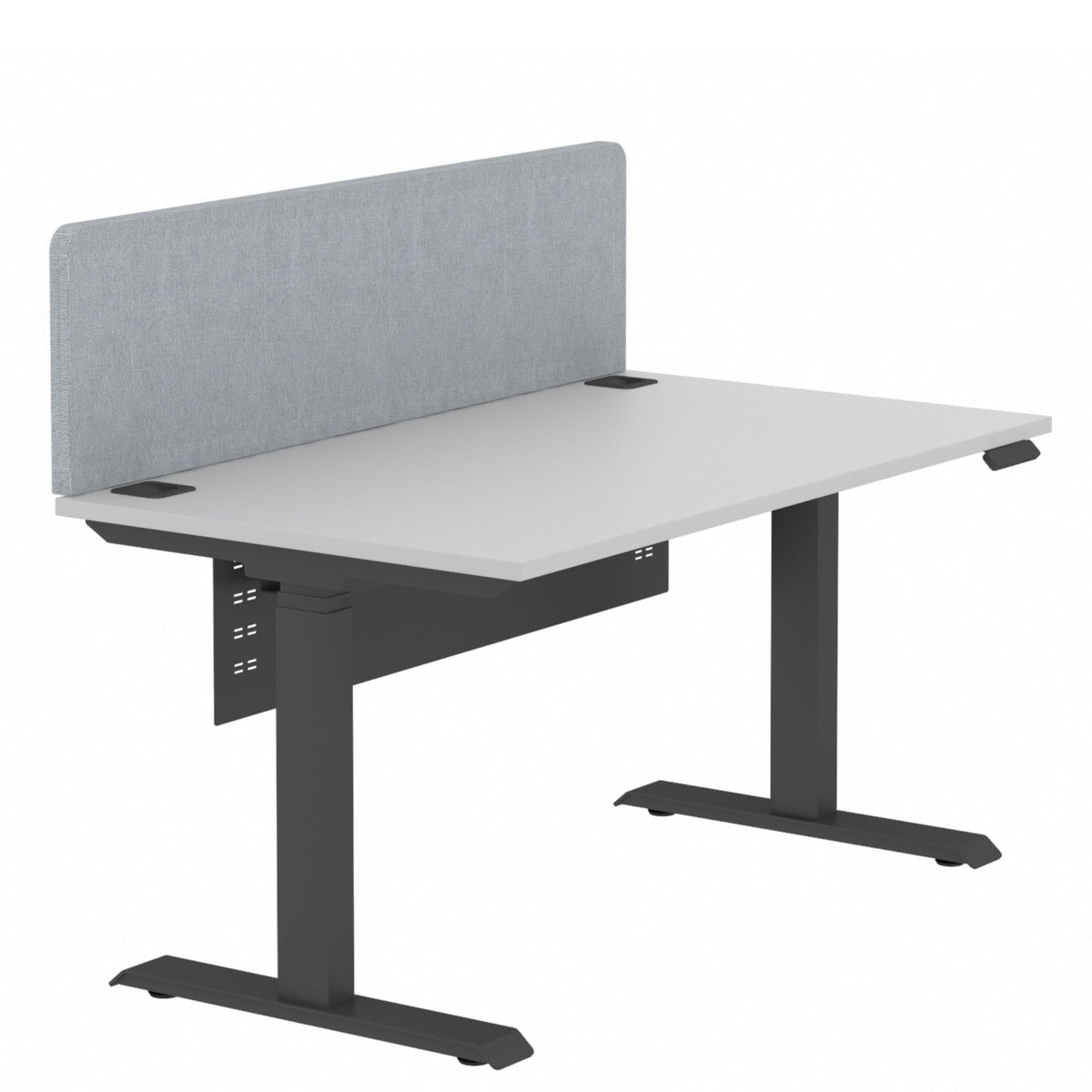 Elite Electric Sit Stand Desk Single Black Base Grey