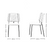 Dimensions for Johanson Design - Frankie Stackable Chair - Set of Four