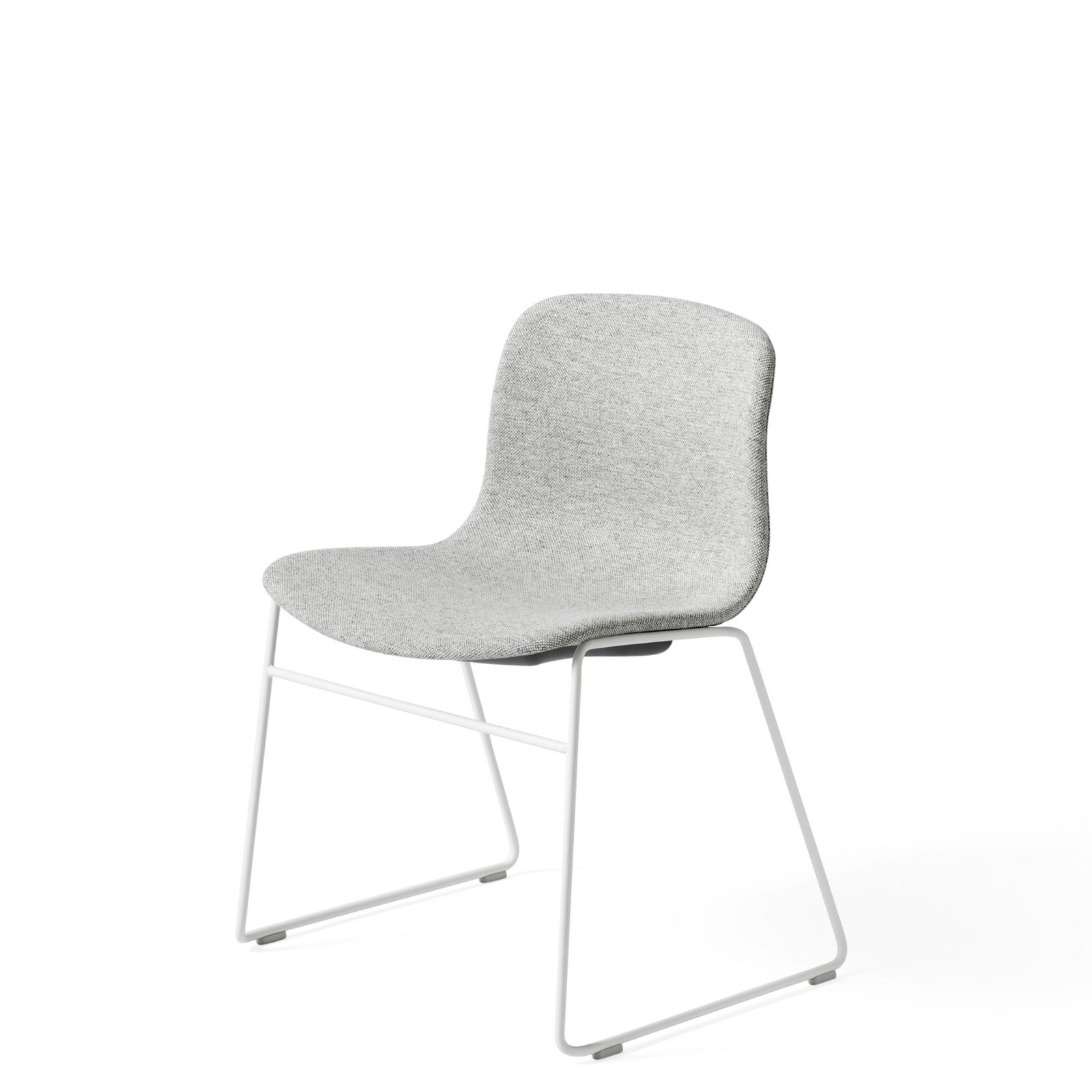 HAY About A Chair AAC 09 Stackable Office Chair, White Powder Coated Base