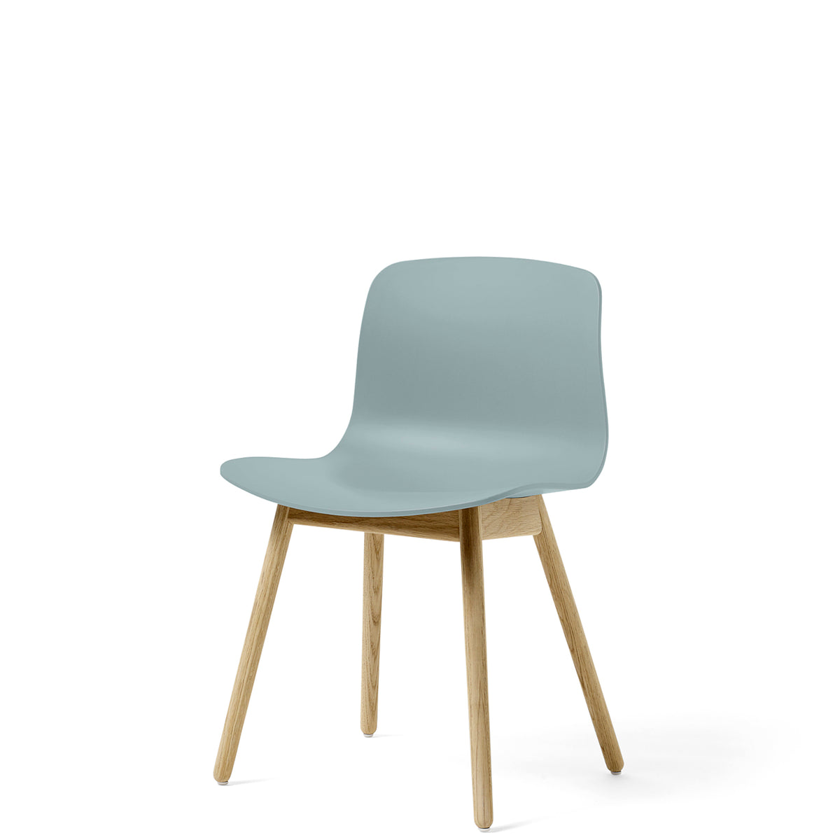 HAY About A Chair AAC12 Dusty Blue Chair with Matt Lacquered Solid Oak Frame