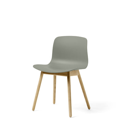 HAY About A Chair AAC12 Dusty Green Chair with Matt Lacquered Solid Oak Frame