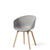 HAY About A Chair AAC22 Concrete Grey with Matt Lacquered Oak Base