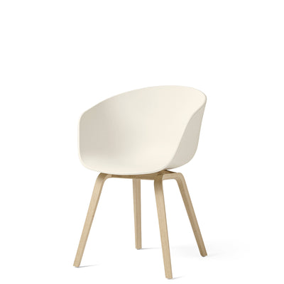 HAY About A Chair AAC22 Cream White with Matt Lacquered Oak Base
