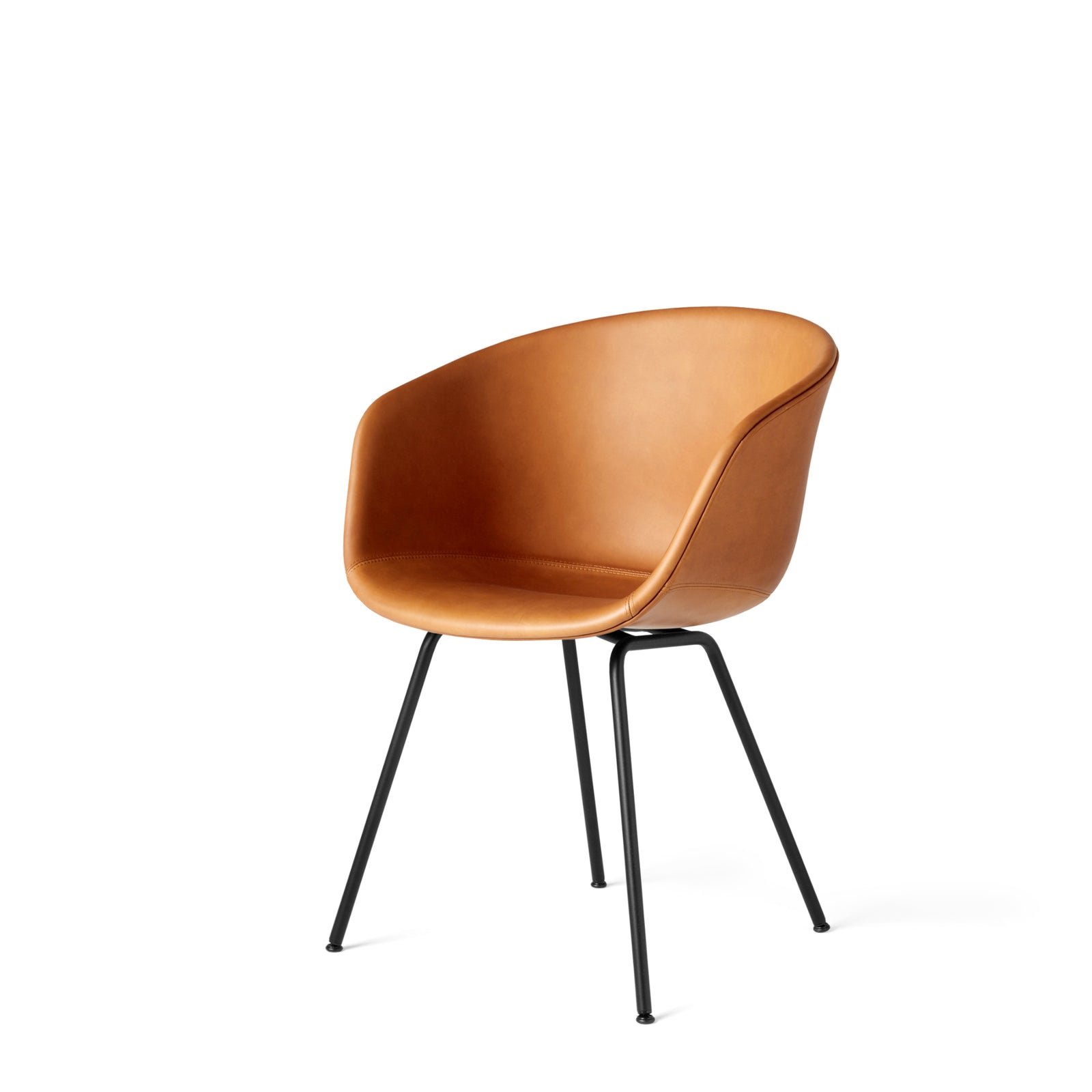 HAY Office About a Chair AAC27, Leather Upholstery Silk Leather with Black Base