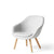 HAY About A Chair AAL82 Divina Melange 0120 With Cushion with Matt Lacquered Oak Base