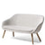 About A Sofa AAL Sofa Coda Fabric with Clear Lacquered Oak Base