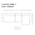 Dimensions for HAY Office Mags Fabric Corner Sofa