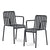 HAY Pair of Palissade Armchairs Office Anthracite