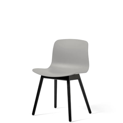 HAY About A Chair AAC12 Concrete Grey with Black Stained Solid Oak Frame
