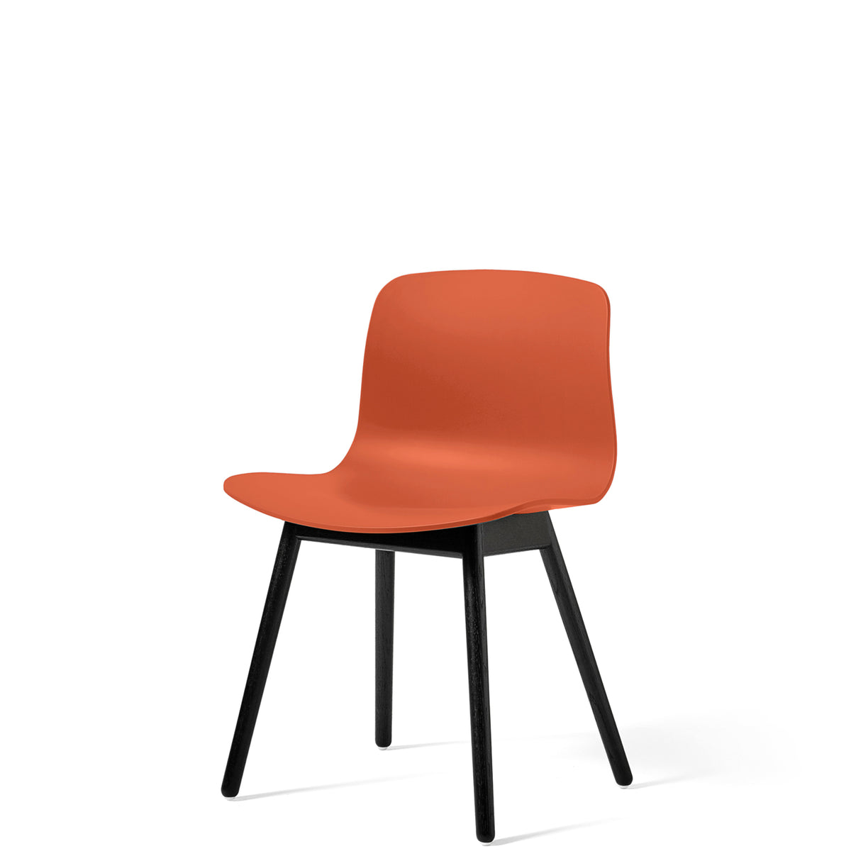 HAY About A Chair AAC12 Orange with Black Stained Solid Oak Frame