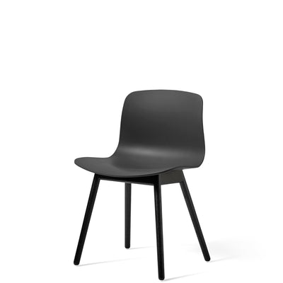 HAY About A Chair AAC12 Soft Black with Black Stained Solid Oak Frame