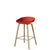 HAY About A Stool AAS32 750mm Warm Red with Matt Lacquered Oak Base