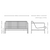 Dimensions for HAY Palissade Lounge Sofa Office