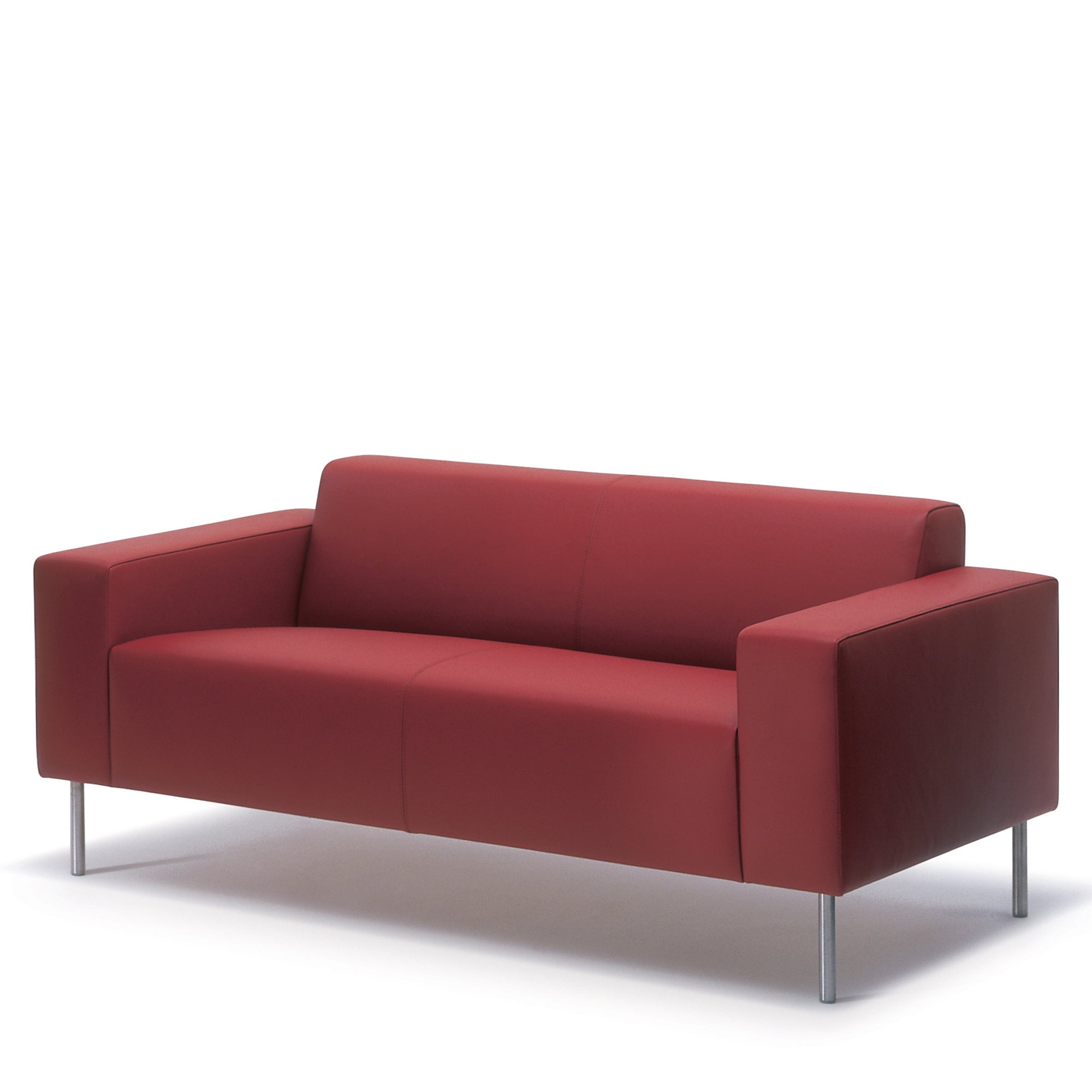 Hitch Mylius Office HM18 Origin Two Seat Sofa with Brushed Stainless Steel Legs