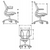 Dimensions for Humanscale Office Liberty® Task Chair