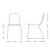 Dimensions for Johanson Design Office Speed Stackable Chair Set of Four