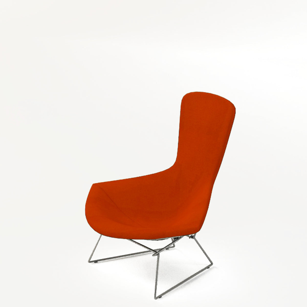 Knoll Bertoia Bird Lounge Chair Orange 0608