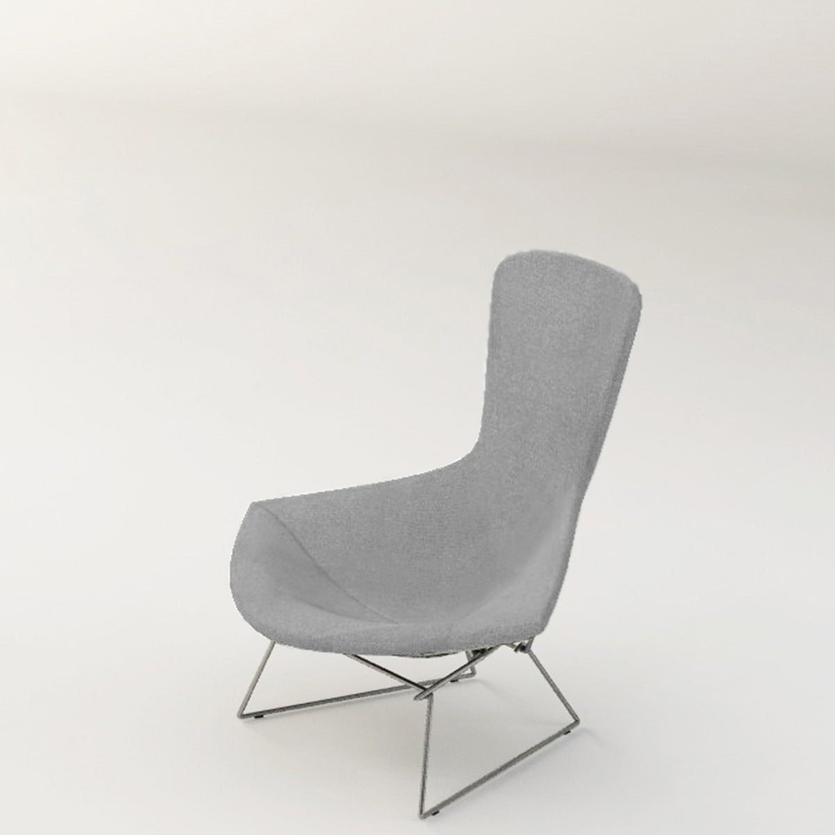 Knoll Bertoia Bird Lounge Chair Soft Grey 0216