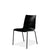 Kusch+Co Stackable Black Chair with Black Powder Coated Base