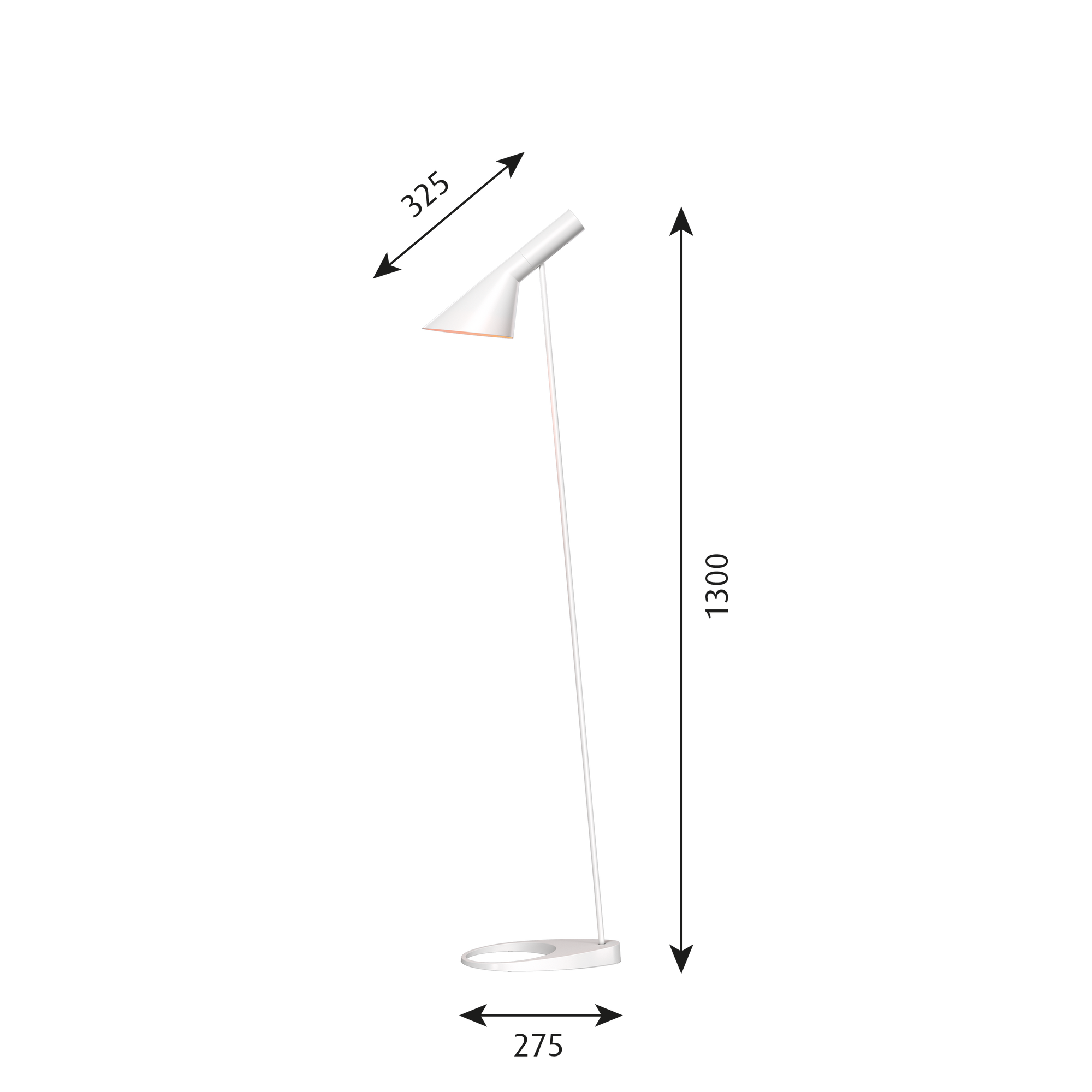 Aj floor lamp online white