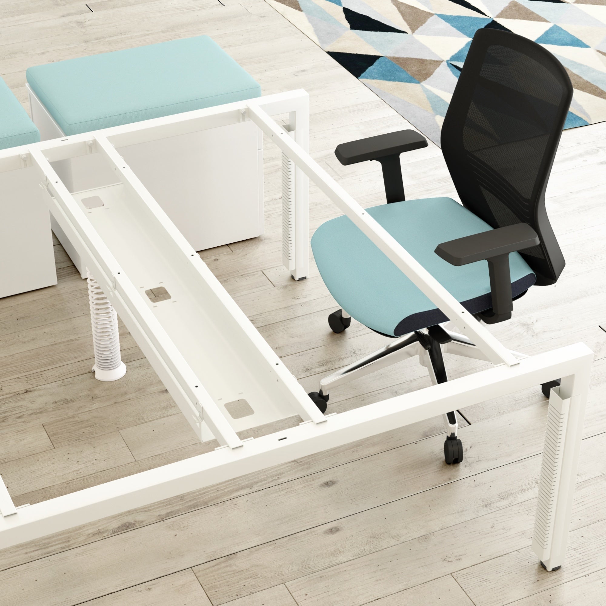 Elite Matrix Desk Dual Back to Back