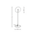 Dimensions for Wever&Ducre Office Mirro Floor Lamp 2.0