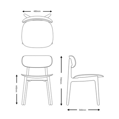 Modus - PLC Side Chair by Pearson Lloyd Dimensions
