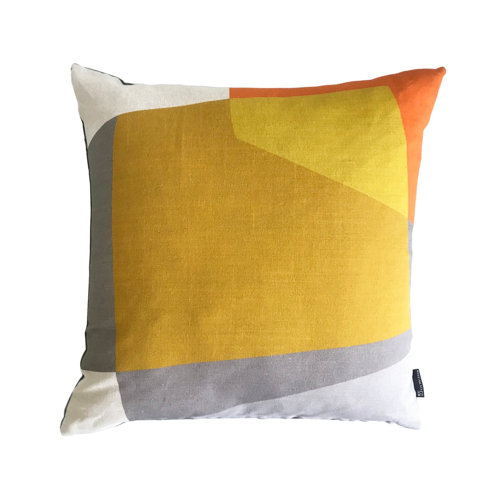 Eve Waldron Design Office Cushion Gold Windows 500 x 500mm 