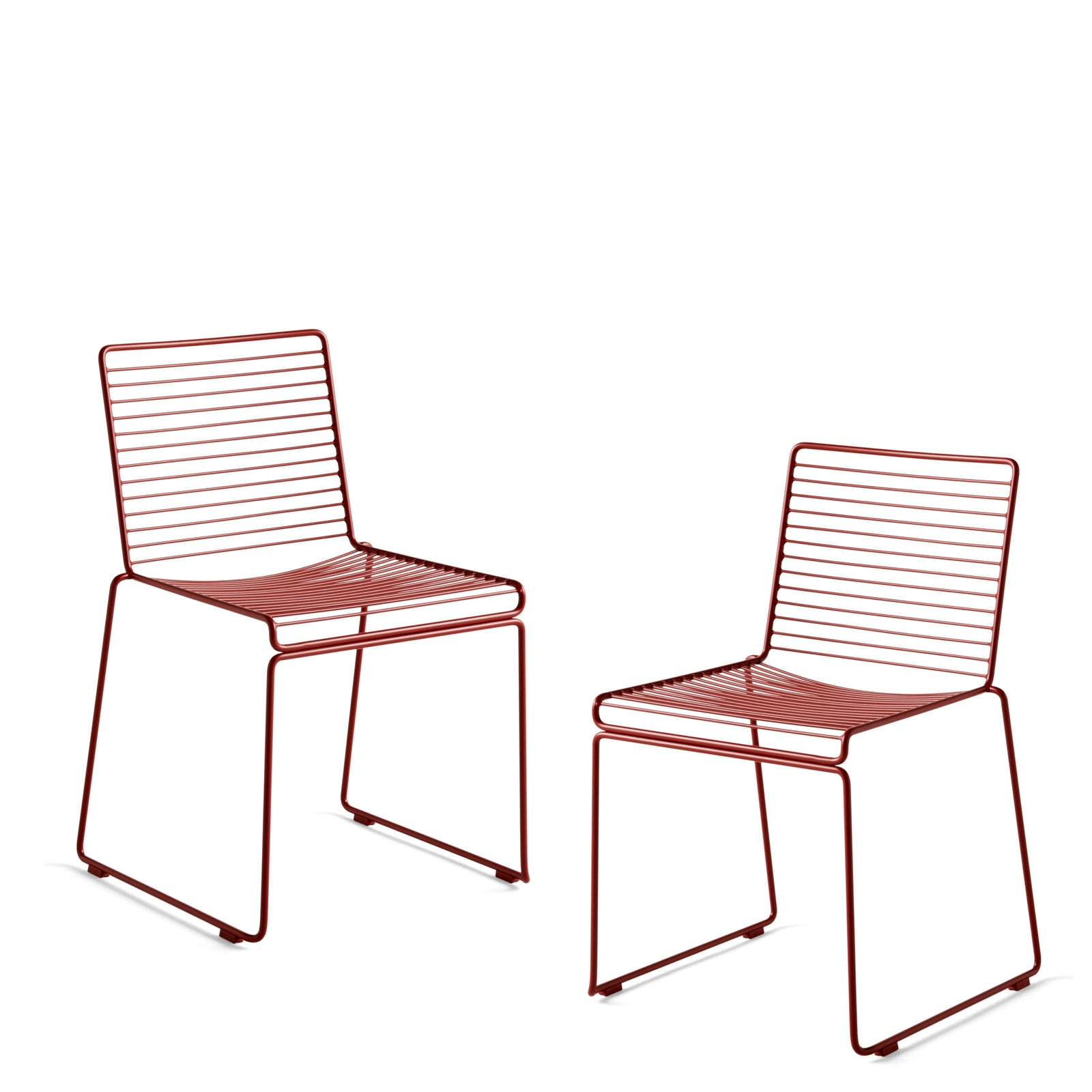 HAY Hee Dining Chair Pair of Rust Chairs