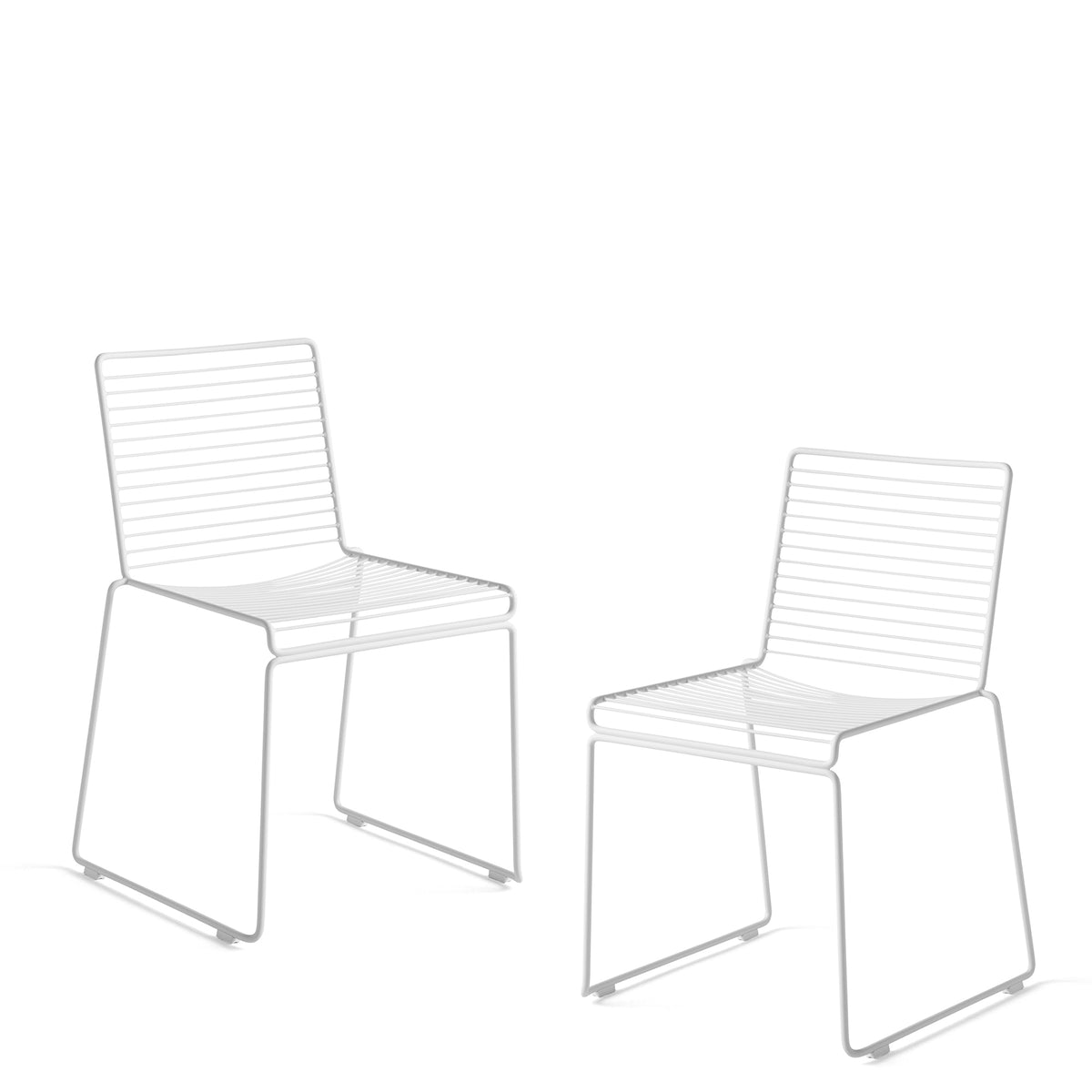 HAY - Hee Dining Chair - Pair - Pair of White Chairs