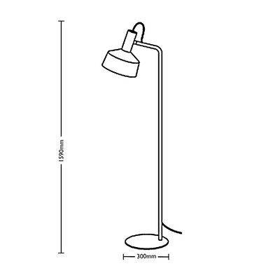 Dimensions for Wever&Ducre Office Roomor Floor Lamp