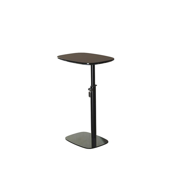 sixteen3 Black Adjustable Laptop Table with Powder Coated Steel Frame and Laminated MDF Top
