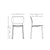 Dimensions for HAY Pair of Soft Edge P10 Stackable Chairs