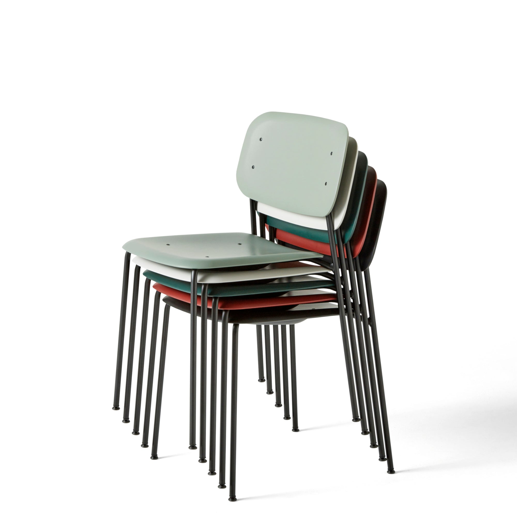 HAY Pair of Soft Edge P10 Stackable Chairs Seating