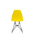 Vitra Eames Plastic Side Chair DSR Powder Coated for Outdoor Use Sunlight Yellow Shell Black Powdercoated Base