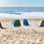 Vitra Eames Plastic Side Chair DSR Powder Coated for Outdoor Use. Beach Setting