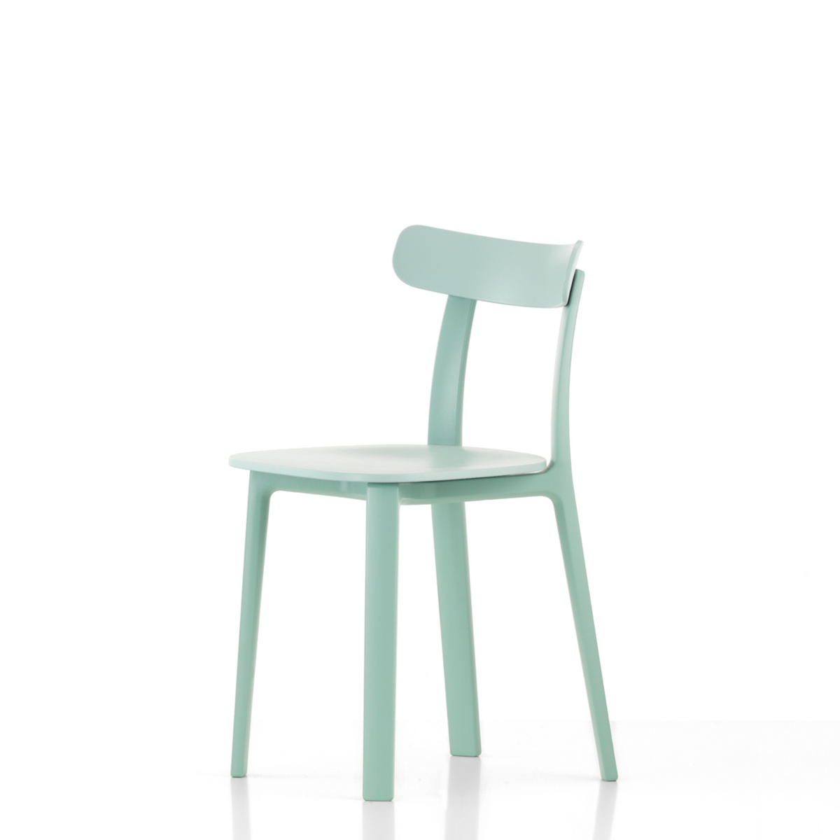 Vitra Office All Plastic Chair by Jasper Morrison Ice Grey