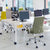 Vitra Office ID Trim by Antonio Citterio Polished Aluminium Base Seating